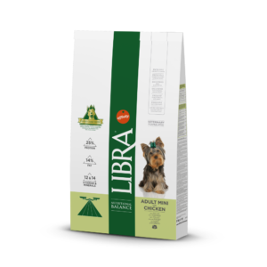 libra cão pequeno porte com frango