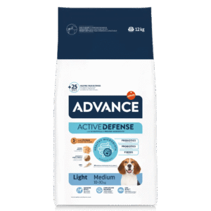 advance cão adulto médio light