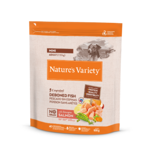 nature´s variety no grain adult mini com salmão da noruega