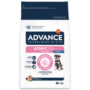 advance atopic&food sensitivity mini cão