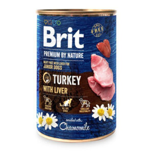 brit turkey ração húmida para cão