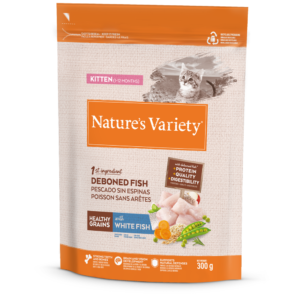 nature´s variety healthy grain kitten com peixe branco