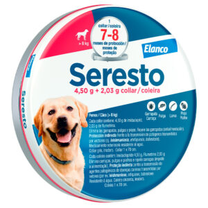 coleira seresto + 8 kg